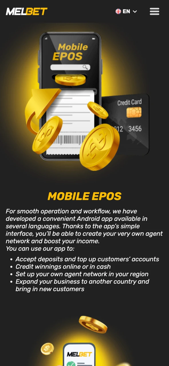 Download and install the Melbet android app.