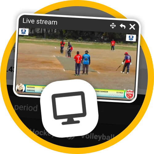 Watch selected matches right inside the Melbet platform.