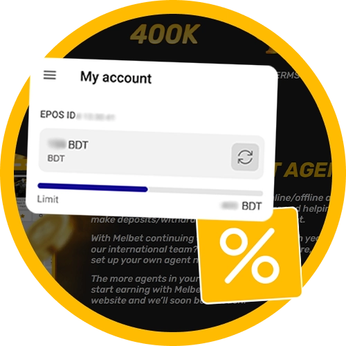 Earn commission by helping players make transactions as an agent of Melbet.